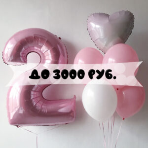Композиции из шаров до 3000 рублей
