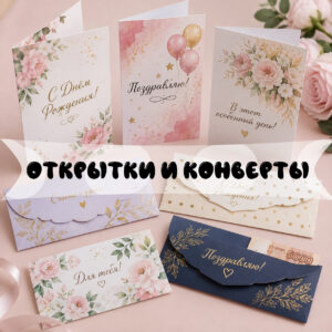 Открытки и конверты для денег